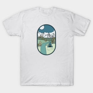 Camping in the mountains | Fathers Day T-Shirt